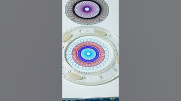 Do you like this colour combination? | #ytshorts #shorts #spirograph #art