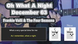 Guitaraoke & Karaoke. DECEMBER 1963 (OH WHAT A NIGHT) by FRANKIE VALLI & THE FOUR SEASONS.