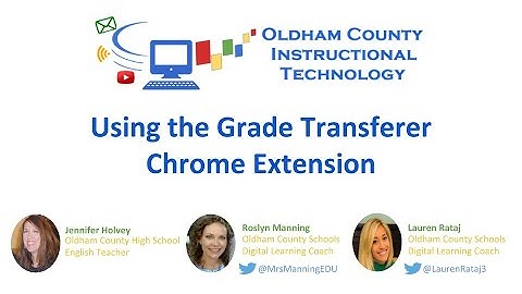 Using the Grade Transferer Chrome Extension