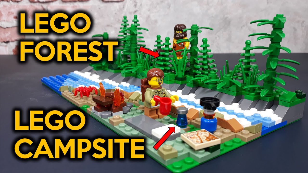 How Build a LEGO Forest Camp Site (MOC Techniques) - YouTube