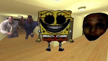 Scary Spongebob, Officer Earl, Snatcher And Senator Armstrong Nextbot Gmod