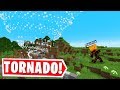 Minecraft, But A TORNADO CHASES US..