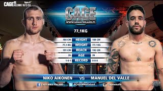CAGE 60: Aikonen vs Del Valle (Complete MMA Fight)