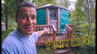 A TOUR of our YURT rental in MT. HOOD WILDERNESS | Adventures in Oregon | Ep 4