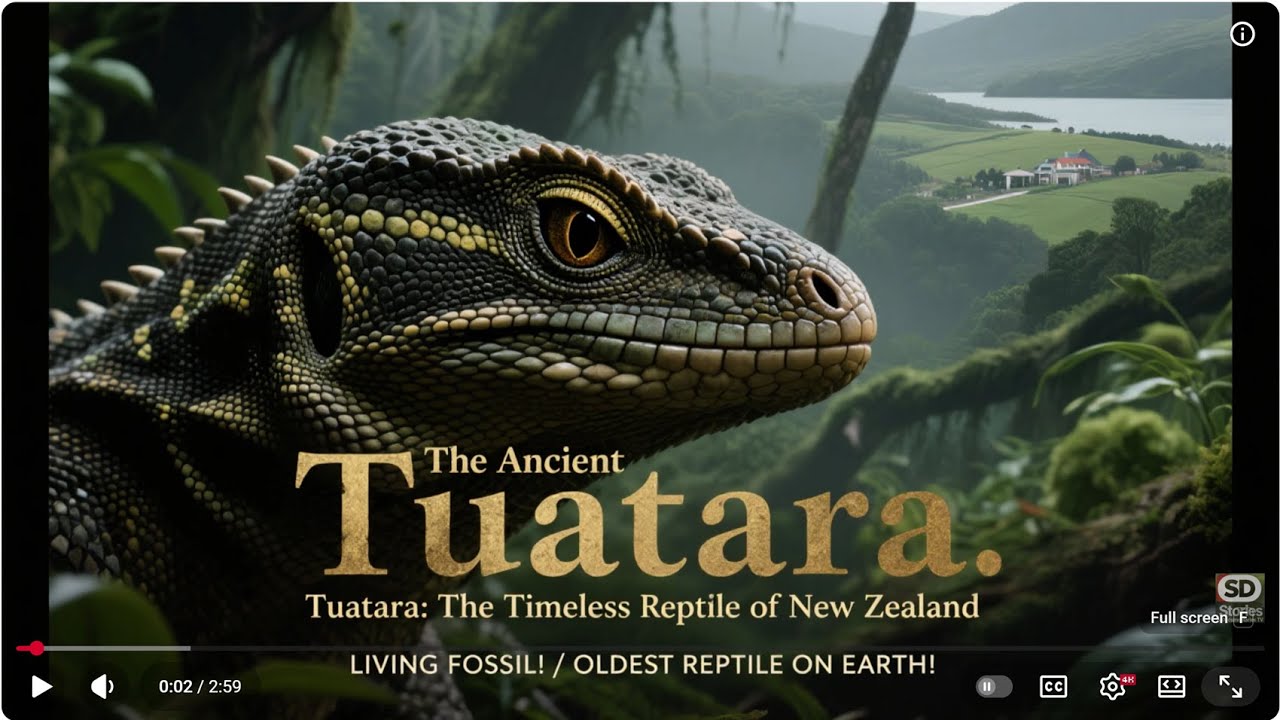 Tuatara: Reptile of New Zealand | Beast challenge Stories - YouTube