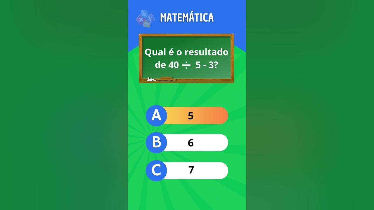 Quiz de matemática básica #perguntaserespostas #quiz #Matemática