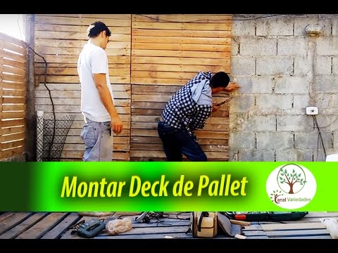 How to build a deck of cheap and economical pallet of a huge ...