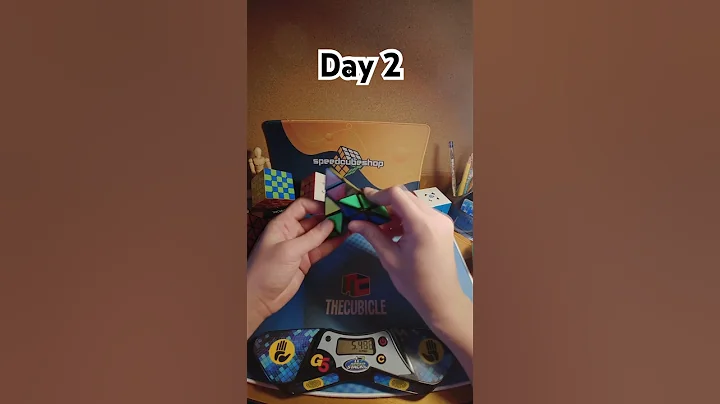 POV: Solving a Pyraminx Rubik’s Cube Everyday Day 2 #shorts