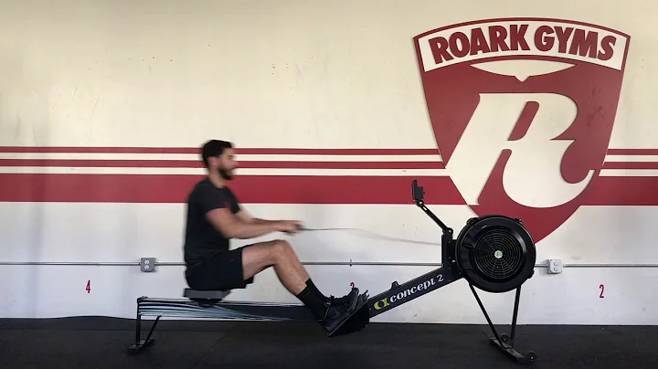 Roark Gyms race start on a 'Concept 2' rower