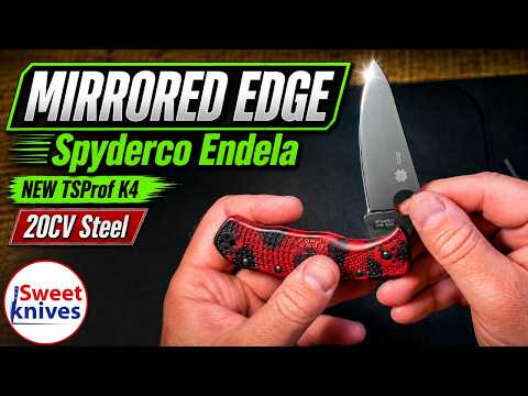 Spyderco Endela 20CV Mirror Edge on TS Prof K4