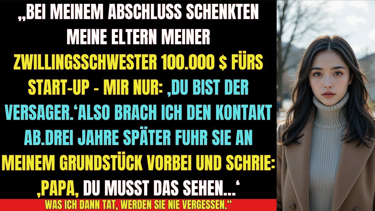 „Meine Eltern nannten mich den Versager – drei Jahre später wollten sie investieren“