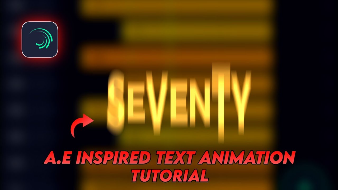 Trending text animation A.e inspired 😻 Alight motion Tutorial - YouTube