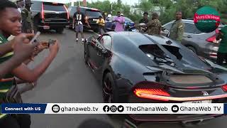 Richard Nii Armah-Quaye pulls up to the Supercar Spectacle in his Bugatti