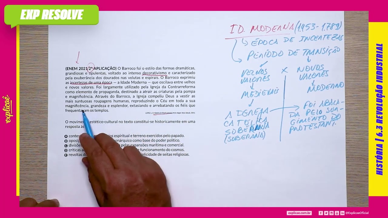 O BARROCO FOI O ESTILO DAS FORMAS DRAMÁTICAS, GRANDIOSAS E OPULENTAS(...) | REVOLUÇÃO INDUSTRIAL