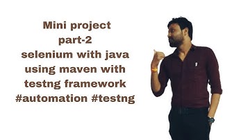 Mini  project part-2||selenium with java using maven  with testng framework #automation #testng