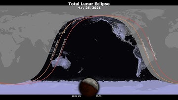 Lunar Eclipse May 26 Visibility Map
