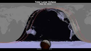 Lunar Eclipse May 26 Visibility Map