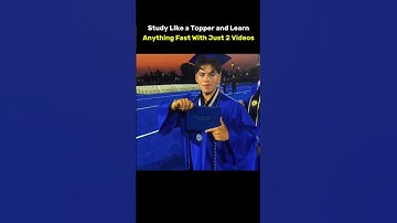 Learn Anything Fast Like A Topper With Just Two Videos #shorts #topper #learning #study #ytshorts