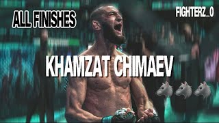 Every Khamzat Chimaev FINISH in the UFC (Road to UFC 328: Chimaev vs. Strickland)