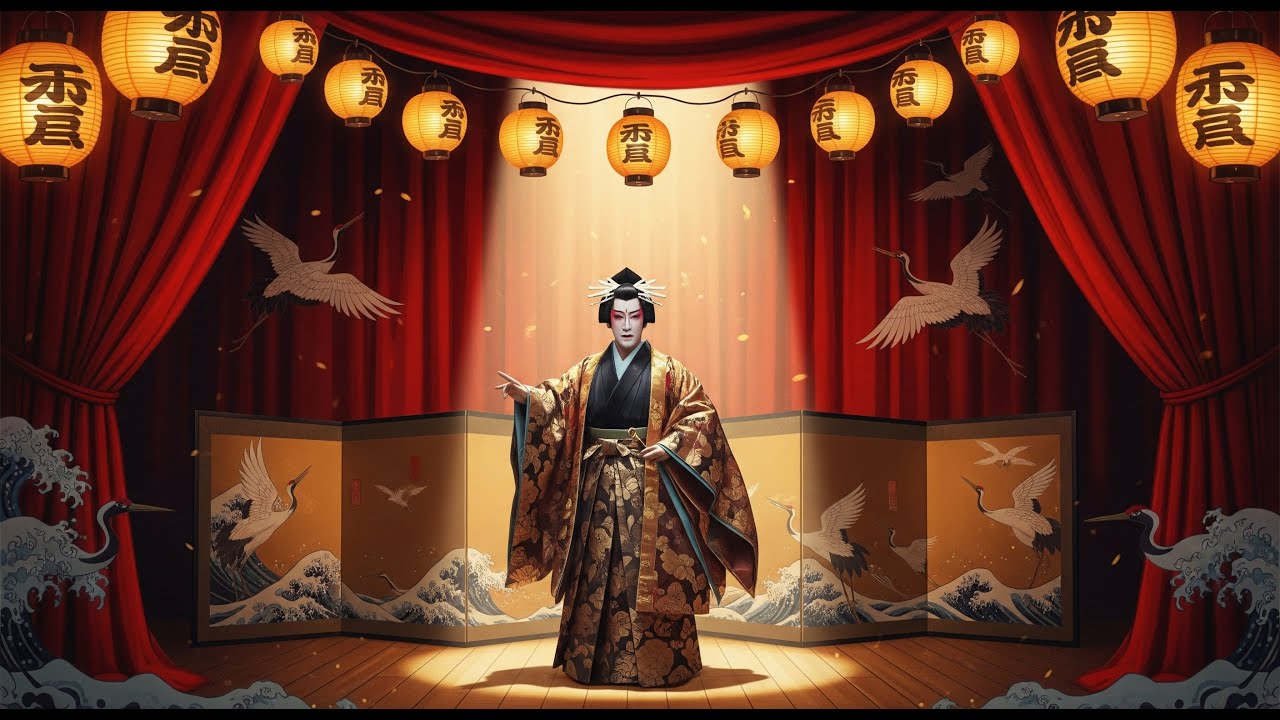 Kabuki Shamisen & Drum Instrumental – Traditional Japanese Theater Music