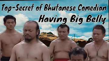 Top-secret of Bhutanese comedian having big tummy and talent of comedian Gyem Dorji acting as a lady
