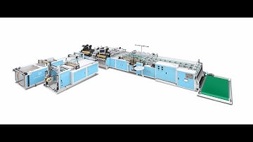 PP Woven Bag Making Machine with PE Liner Inserting and Bottom Sealing