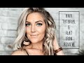 EASY MESSY CURLS USING A FLAT IRON  | NEW Flat Iron First Impressions