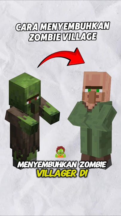 TERNYATA BEGINI CARA MENYEMBUHKAN ZOMBIE VILLAGE DI MINECRAFT #minecraft #shorts