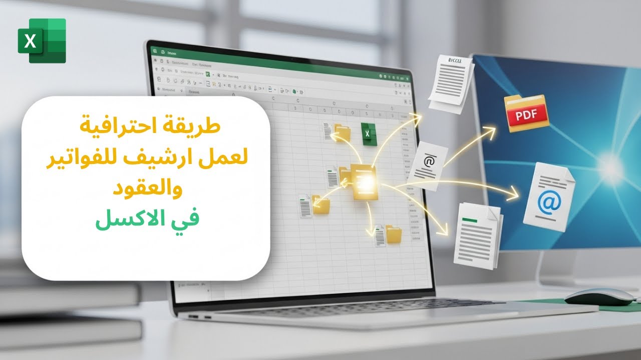 طريقة احترافية لعمل أرشيف فواتير وعقود ف ي Excel باستخدا م Hyperlink ...