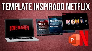 Como fazer slides NETFLIX no powerpoint -  Template inspirado para download na descrição