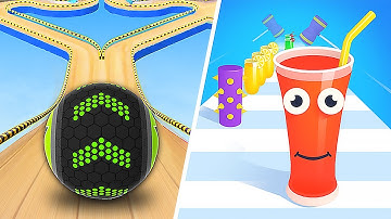 Going Balls vs Juice Run - All Levels Gameplay Android, IOS - NEW UPDATE!