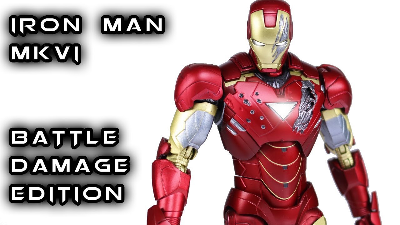 S.H. Figuarts Iron Man Mark Vi Battle Damage Edition Action Figure Review -  Youtube