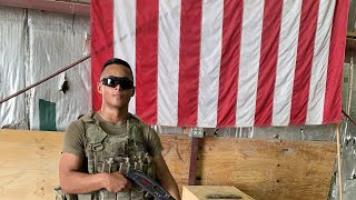 Neighborhood welcomes home Army veteran