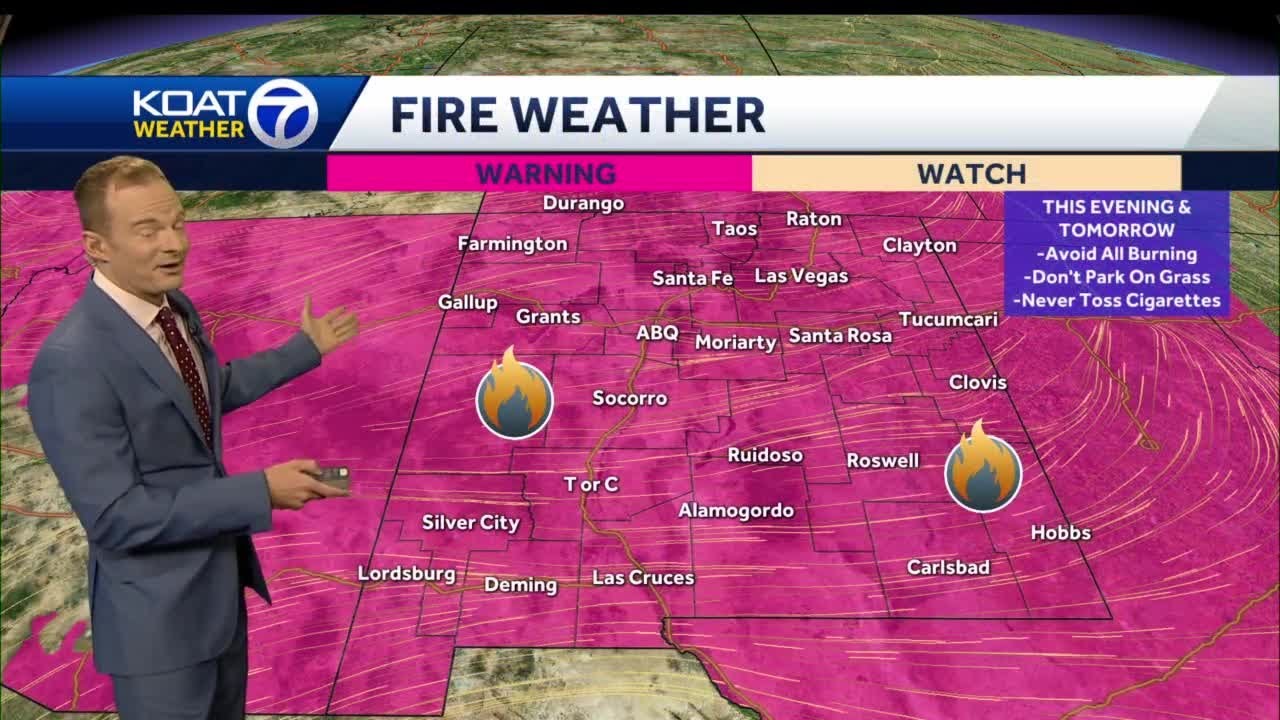 High winds and high fire danger expected on Sunday - YouTube