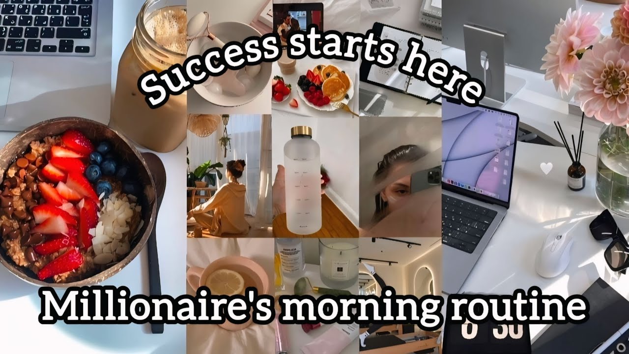 11 steps of millionaire's morning routine - YouTube