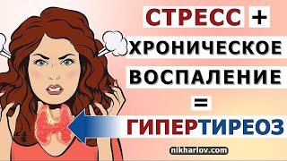 Гипертиреоз в ответ на хроническое воспаление и стресс от работы.