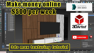 Make money online | Cg traders | 3ds max texturing tutorial 5 Part 03