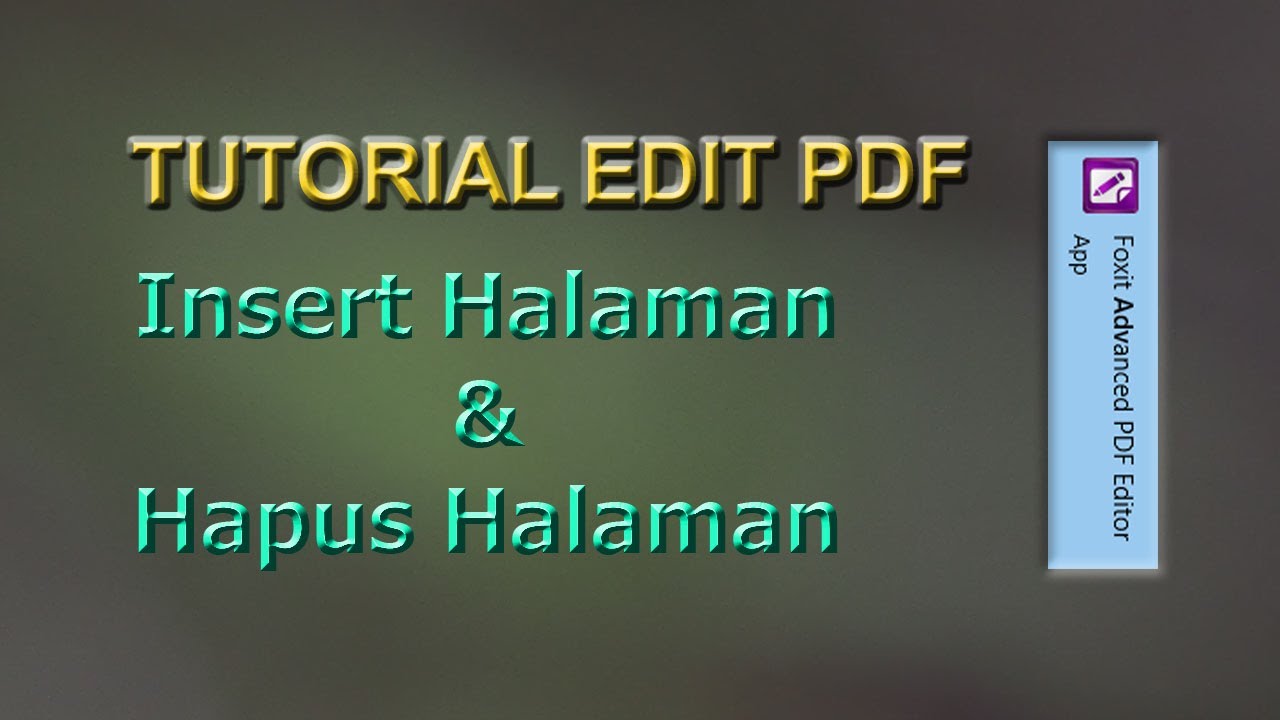 Tutorial 7 cara mudah edit file pdf youtube