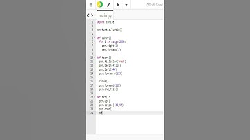 Draw a heart ❤️ in Python programming | Python Turtle Graphics #turtle #python #shorts