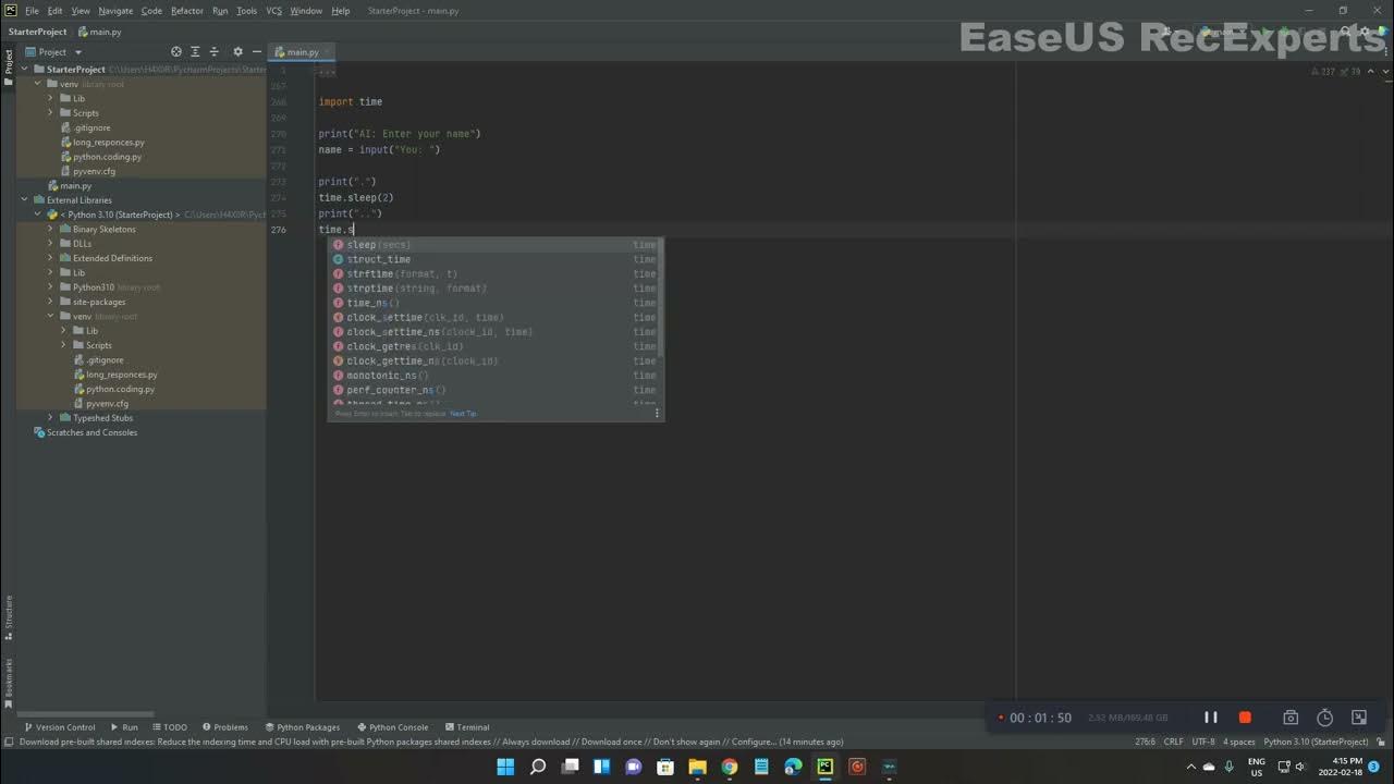 time.sleep() statements in python - Coding with chad - YouTube