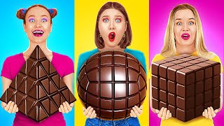 GEOMETRIC SHAPE FOOD CHALLENGE || The Sweetest and Biggest Candies by 123 GO! FOOD