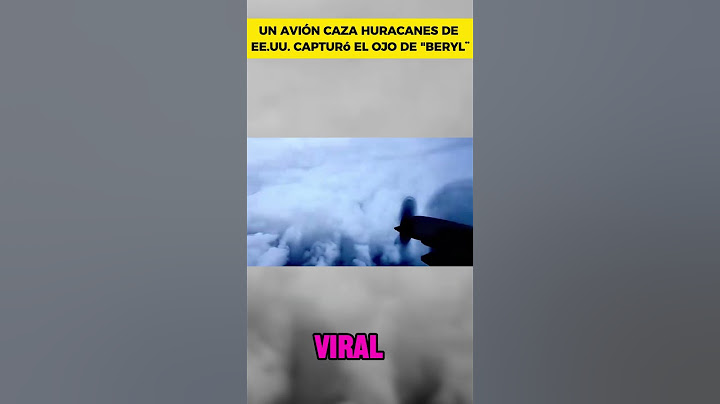 Un avión caza huracanes de Estados Unidos grabó el ojo de “Beryl”
