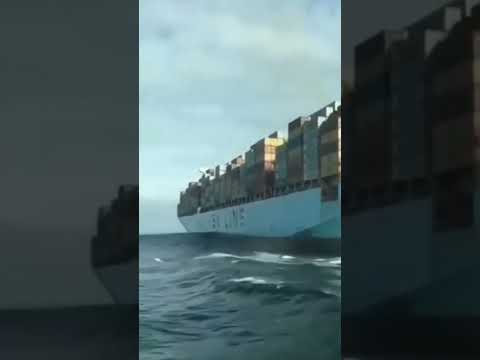 Maersk ship rolling