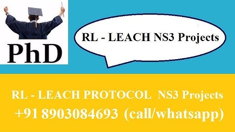 RL Leach Protocol Cluster head selection Ns3 projects| RL Leach Protocol Cluster head  Ns3 projects