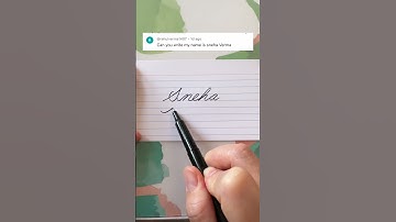 Sneha Verma - Learn to Write Your Name in Cursive
