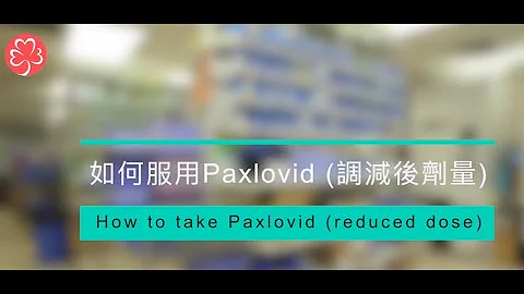 如何服用新冠口服抗病毒藥物–帕克斯洛維德 (PAXLOVID) (調減後劑量)?How to take oral anti-COVID-19 drug PAXLOVID (Reduced Dose)? - 天天要聞