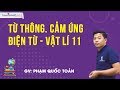 Từ thông – Cảm ứng điện từ – Vật Lí 11 – Thầy Phạm Quốc Toản