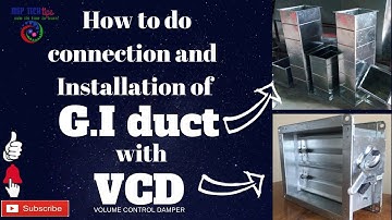 Duct Installation || VCD Installation || HVAC Duct ||G.I Duct Connection || By MEP Tech Tips