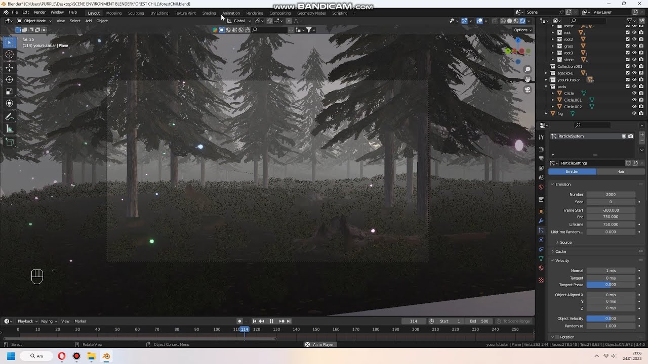 Glitter Shiny Particle Effect in Blender 3.4 - YouTube
