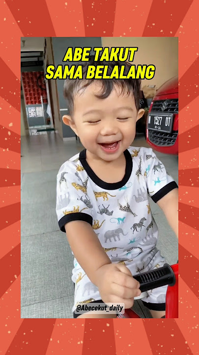 CLAIMING TO BE BRAVE BUT RUNNING AWAY 😭 #abecekut #abedaily #abeabeabe #bayivlog #cutebaby #cutebaby